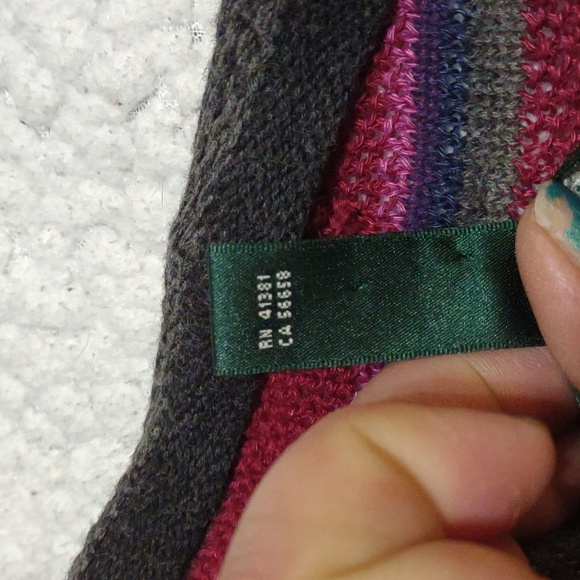 Lauren Ralph Lauren Cotton/Linen Blend Open Front Cardigan Size M - Picture 7 of 9